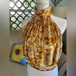 Free People Top Velour Soft